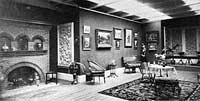 Black and white ballroom photo