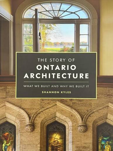 Book cover showing building with window looking onto a view