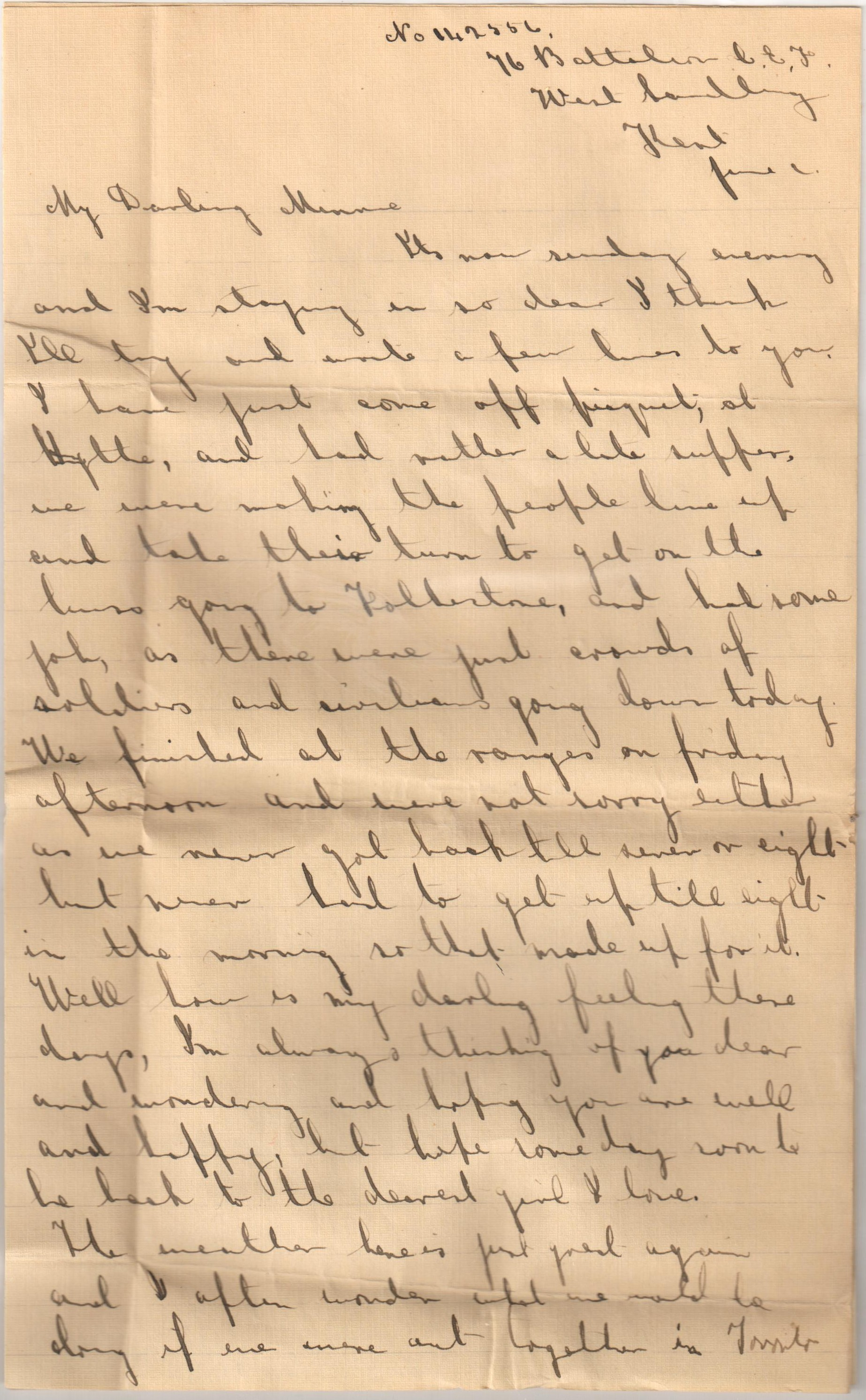 Hitchcox Letters Number 5 page 1