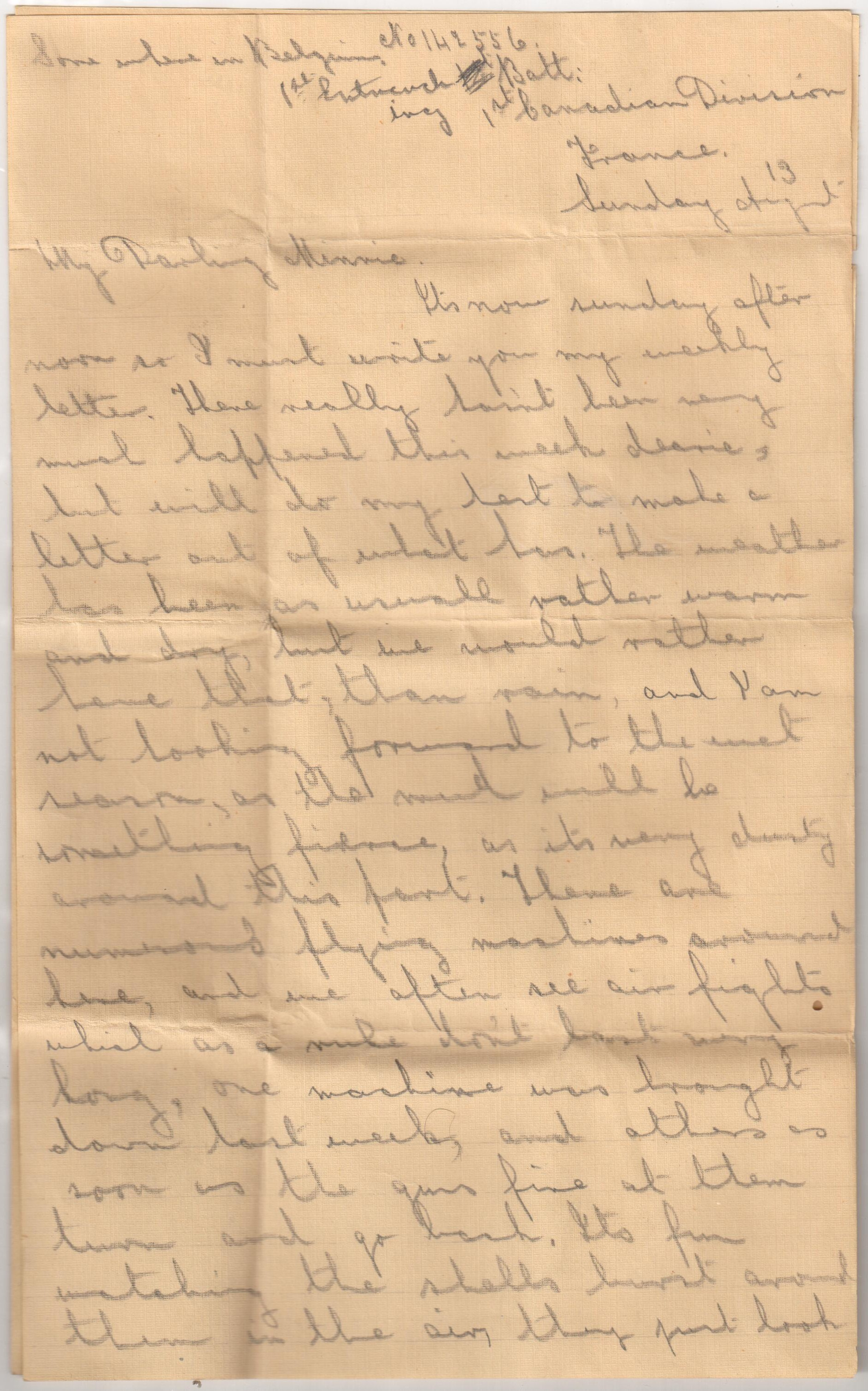 Hitchcox Letters Number 7 page 1