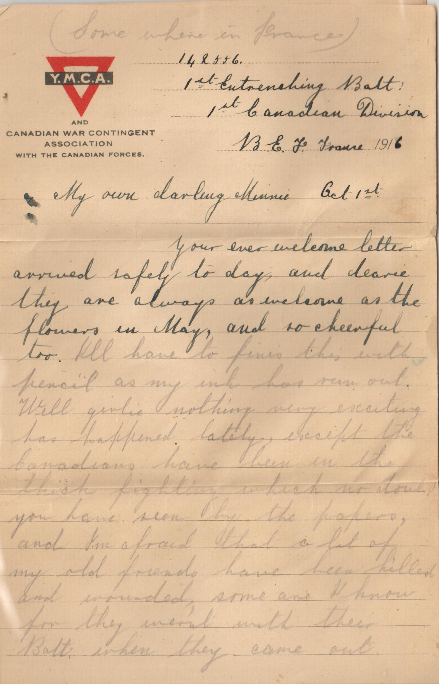 Hitchcox Letters Number 9 page 1