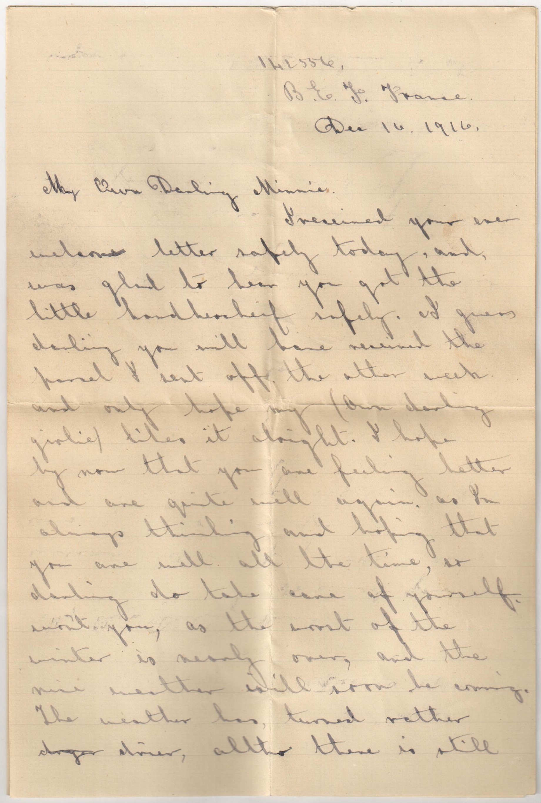 Hitchcox Letters Number 12 page 1