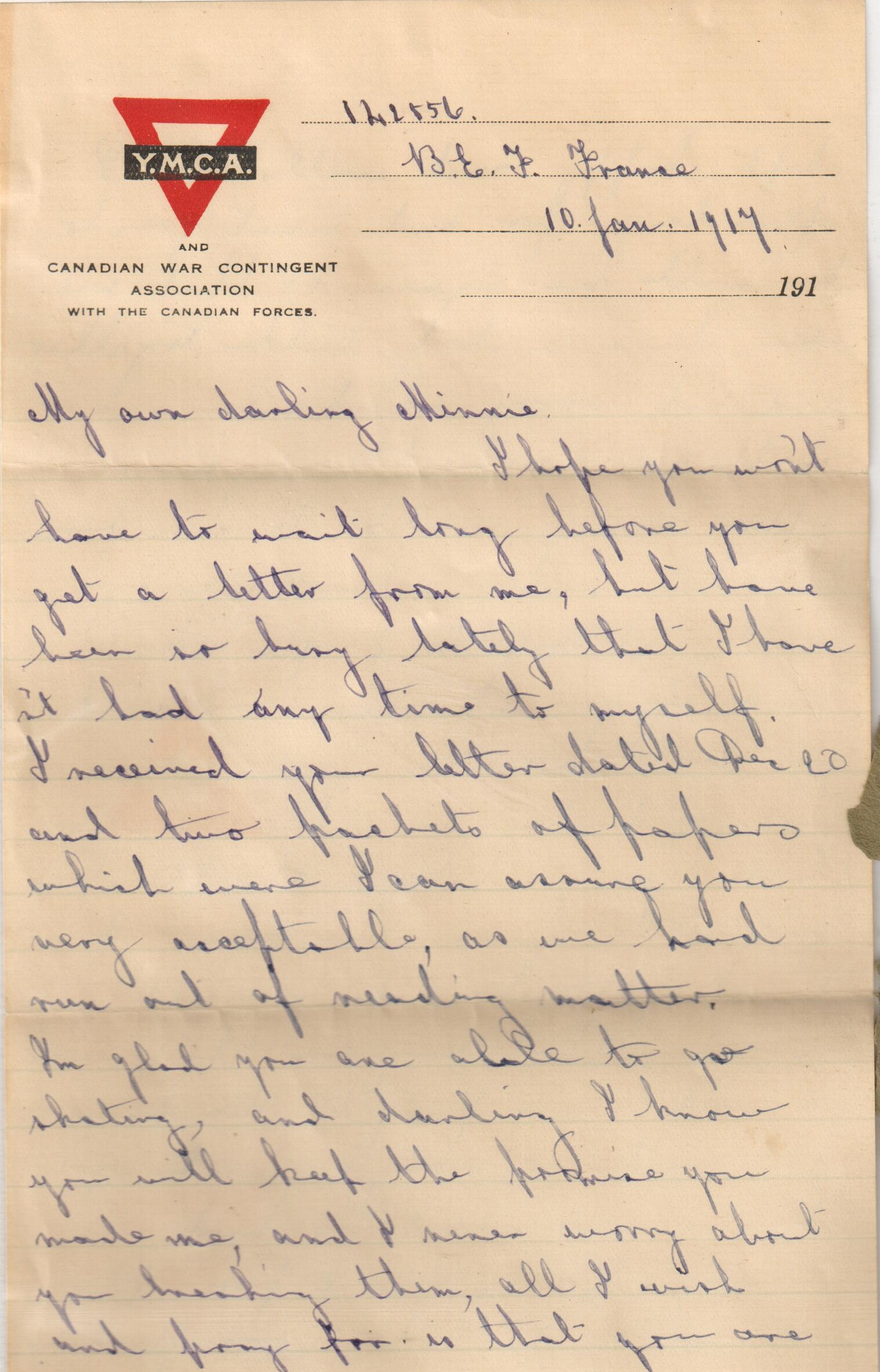Hitchcox Letters Number 13 page 1