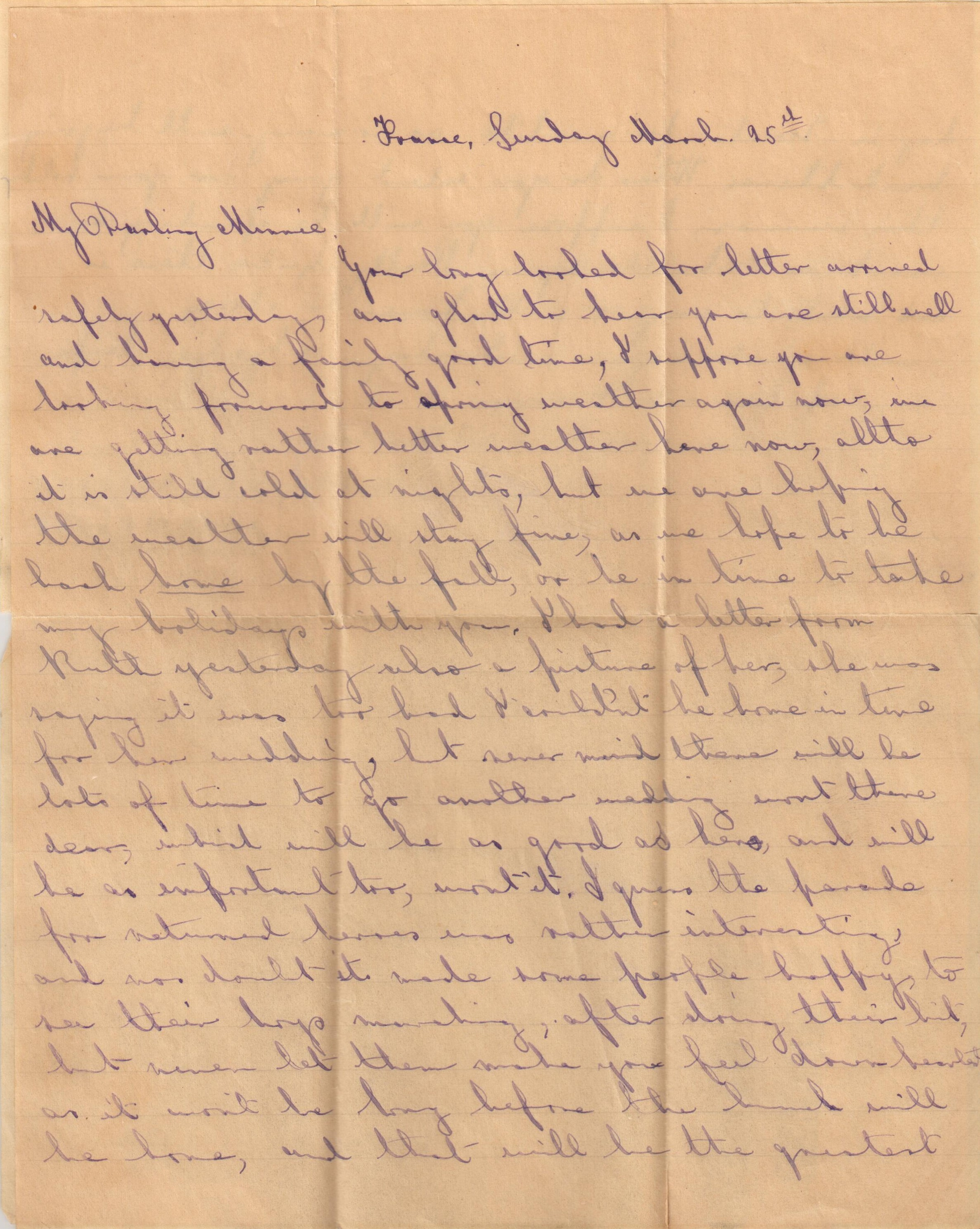 Hitchcox Letters Number 16 page 1