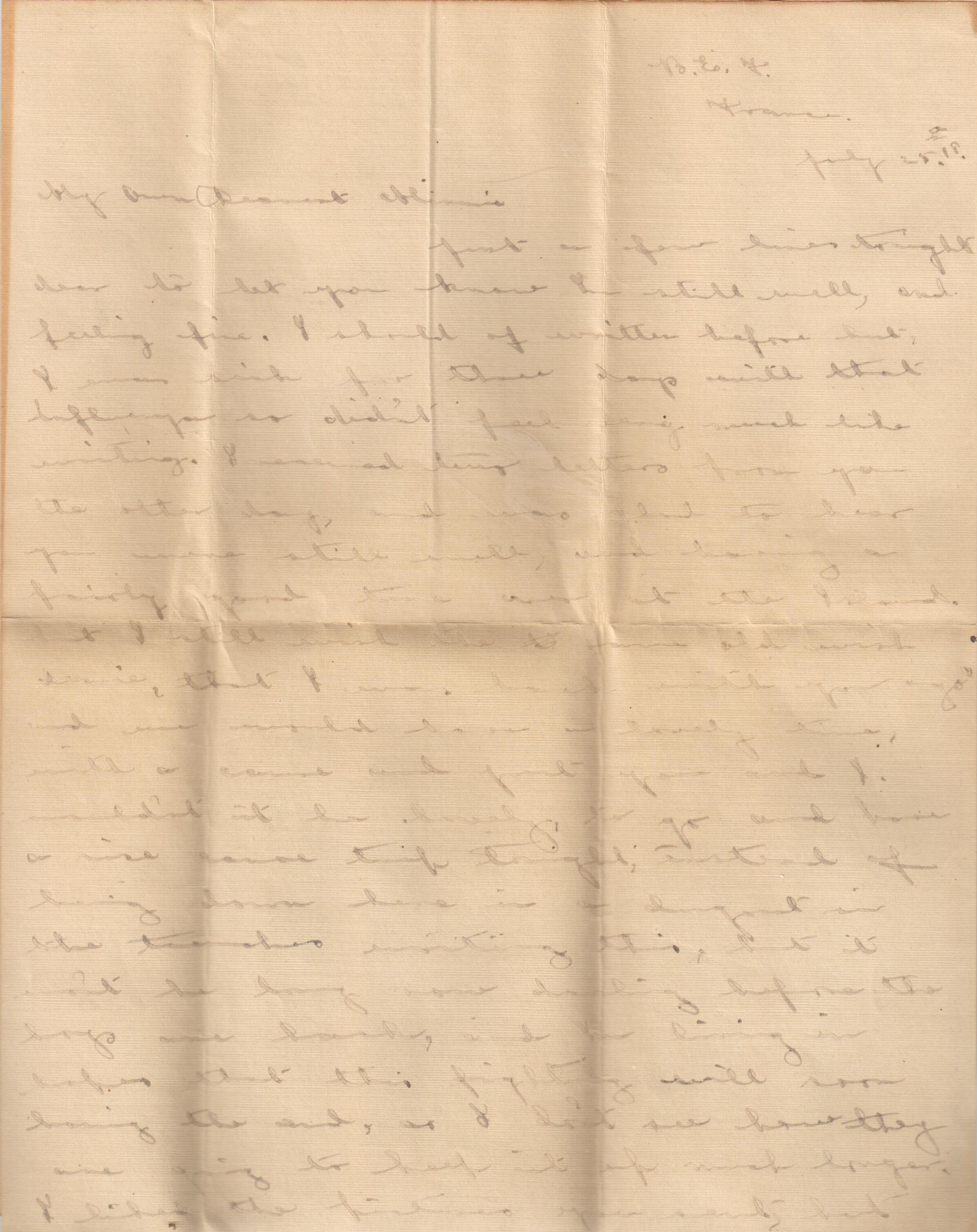 Hitchcox Letters Number 21 page 1