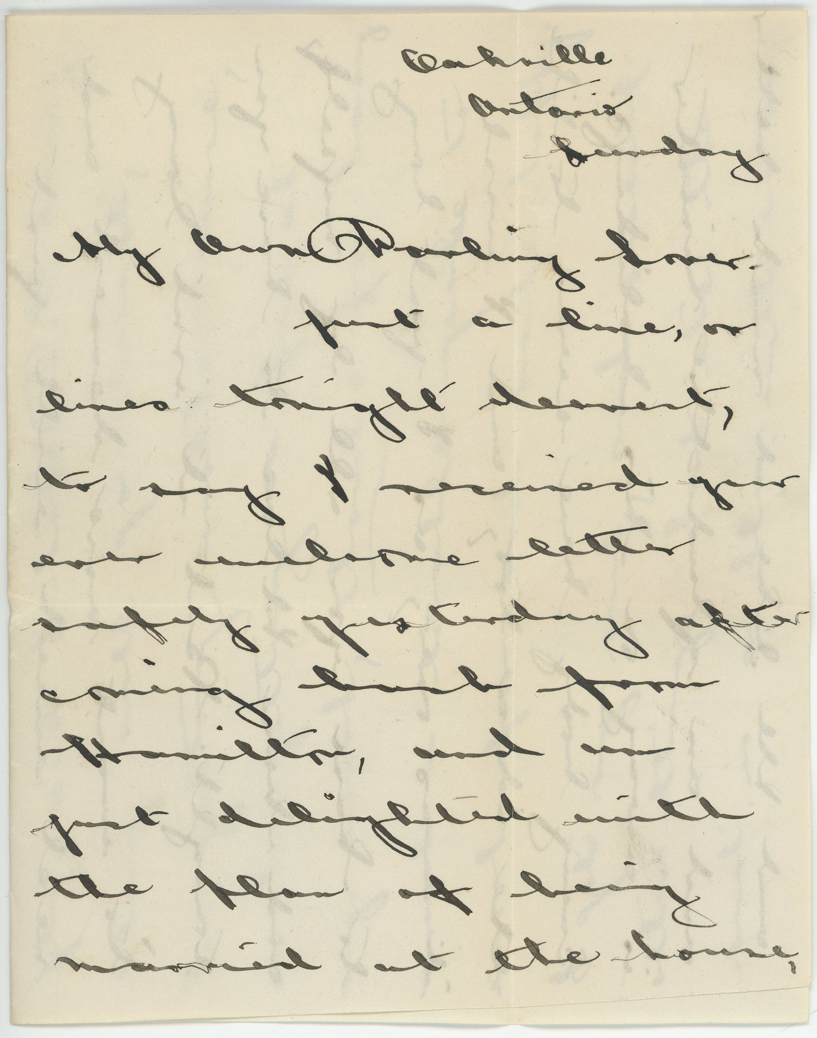 Hitchcox Letters Number 25 page 1