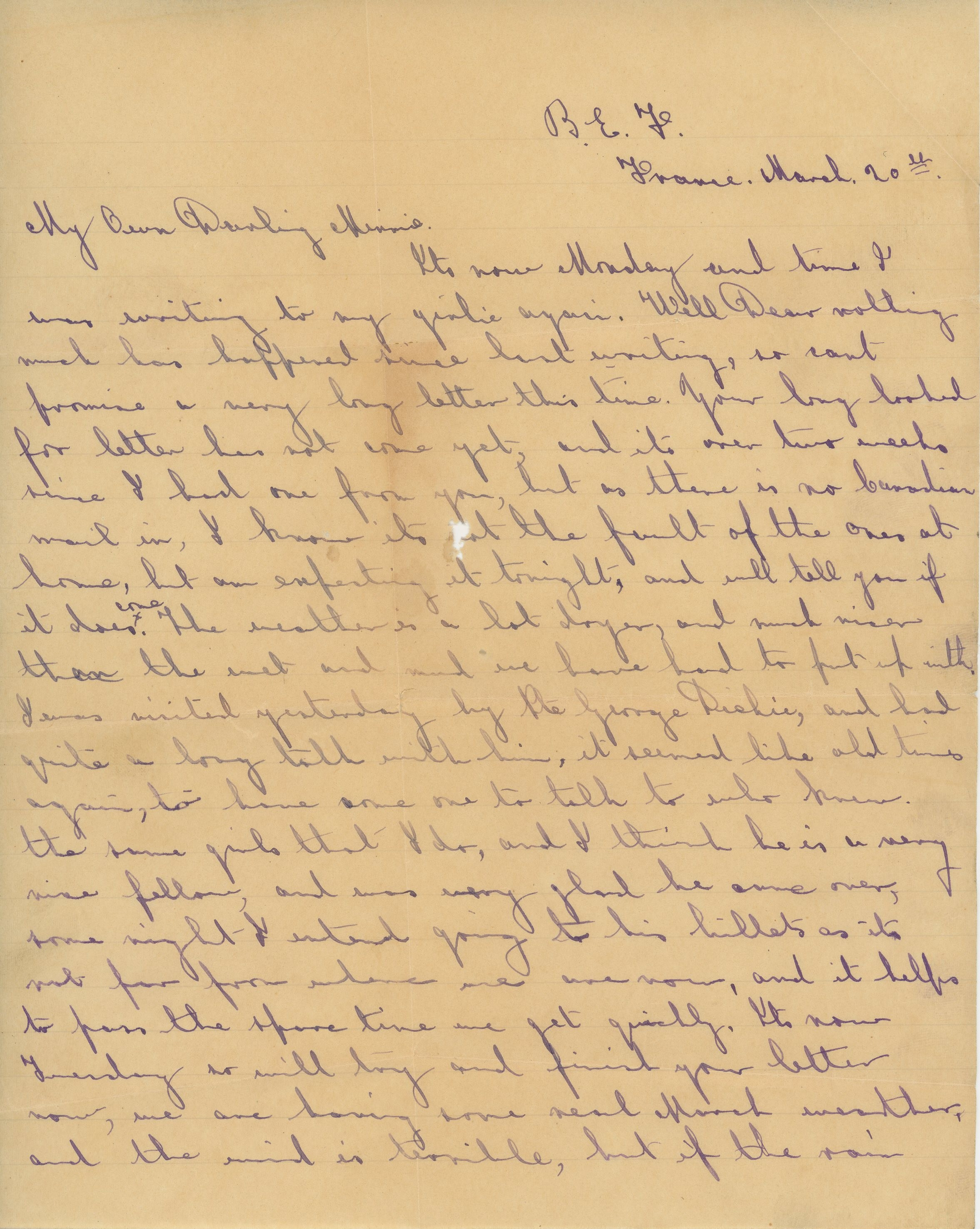 Hitchcox Letters Number 35 page 1