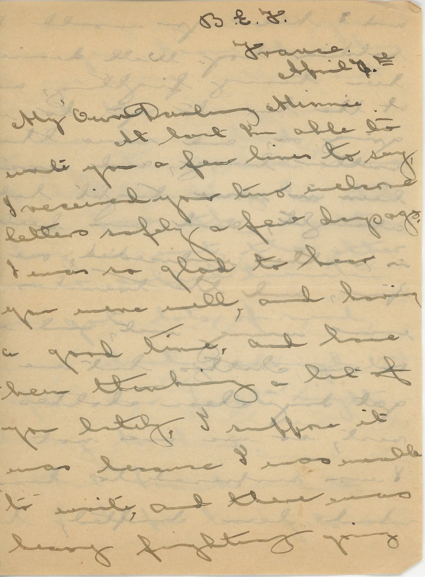 Hitchcox Letters Number 37 page 1
