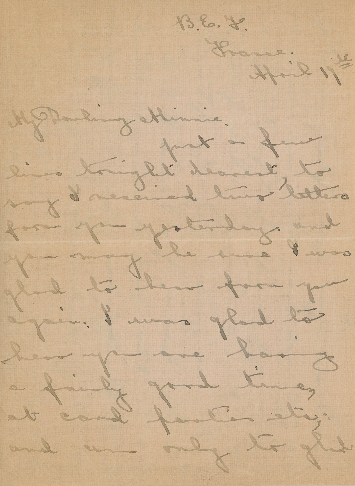 Hitchcox Letters Number 38 page 1