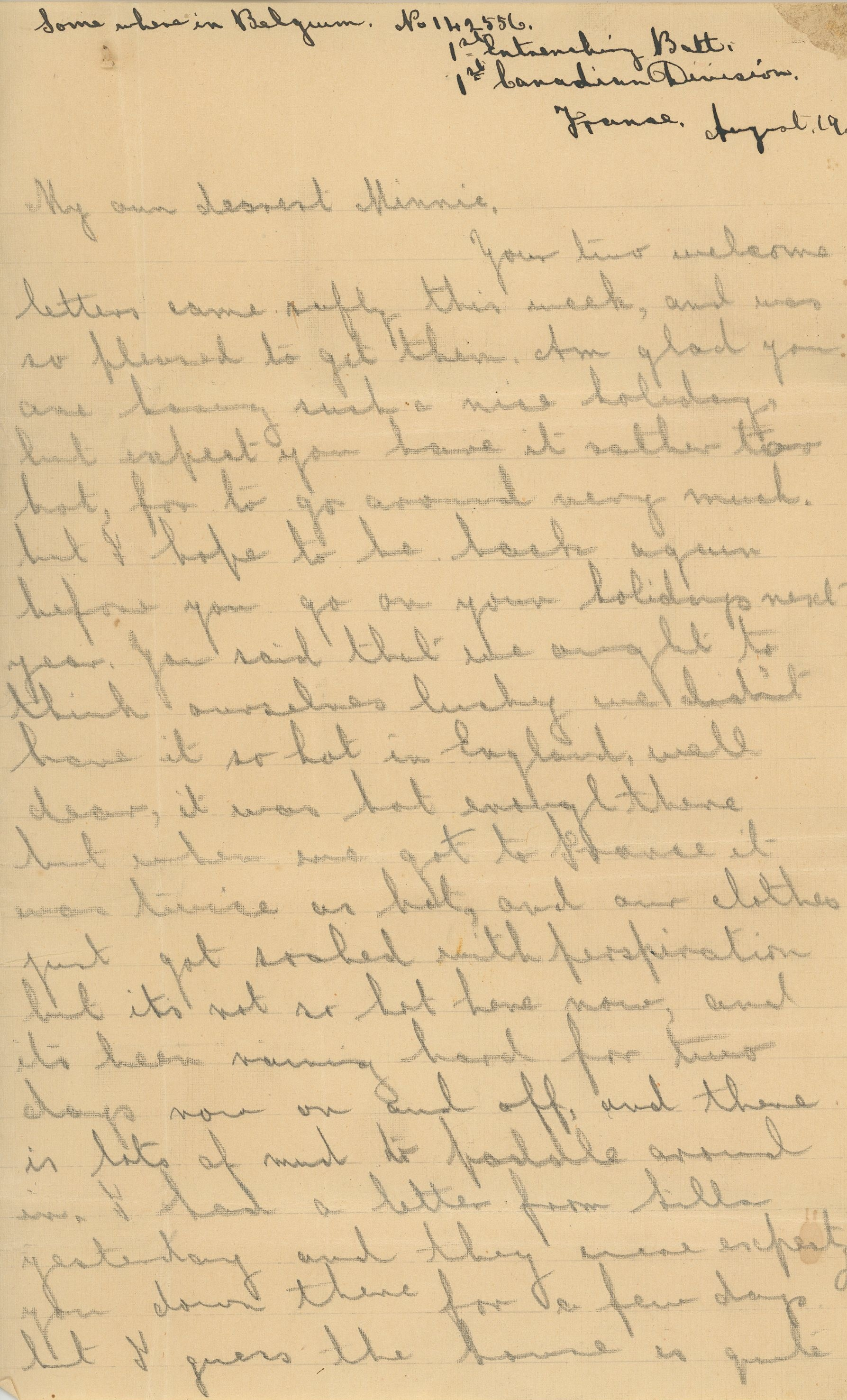 Hitchcox Letters Number 39 page 1