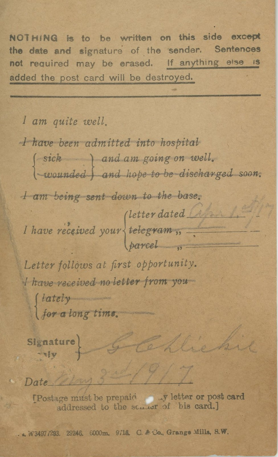 Hitchcox Letters 41