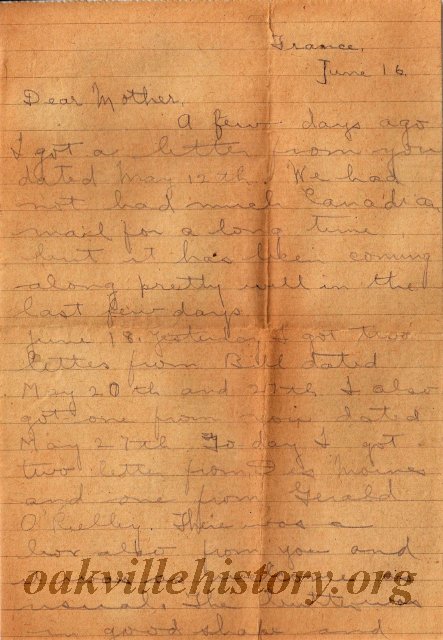 Munro Letters- 1918 June 16- from Melville Munro to Jessie Munro