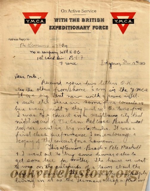 Munro Letters- 1915 Nov 17- from Gordon Munro to Melville Munro