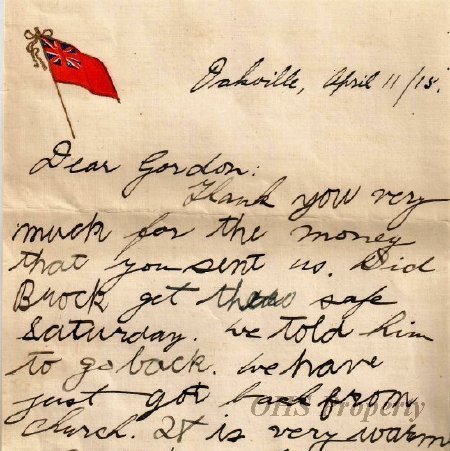 Munro Letters- 1915 Apr 11- from Ed Munro and Ethel Munro to Gordon Munro
