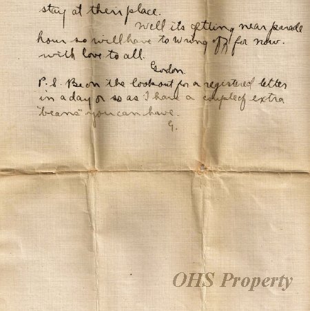 Munro Letters- 1915 Apr 2- from Gordon Munro to Glory