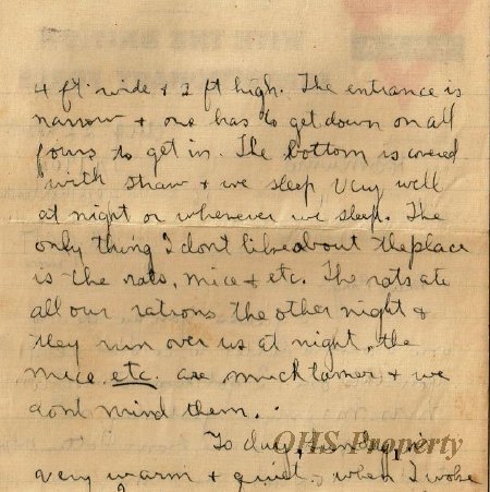 Munro Letters- 1915 Aug 22- from Gordon Munro to Margaret Munro 