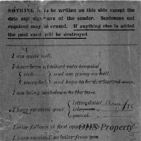 Munro Letters- 1915 Aug 27- Gordon Munro to James E. Munro