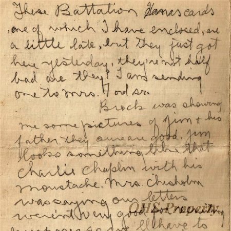 Munro Letters- 1915 Dec. 19- from Gordon Munro to Jessie Munro