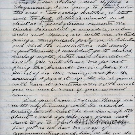 Munro Letters- 1915 Feb 9- from Florence to Gordon Munro 1