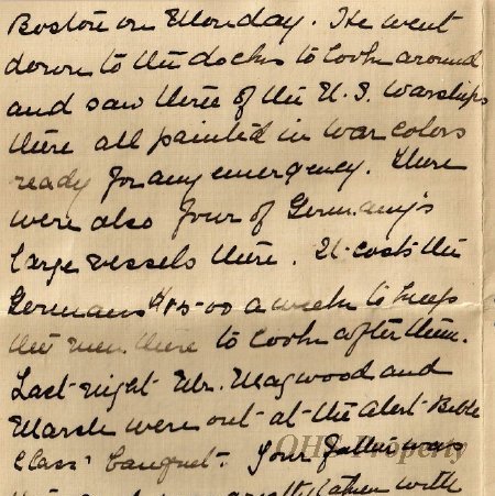 Munro Letters- 1915 Feb 18- from Jessie Munro (Mother) to Gordon Munro
