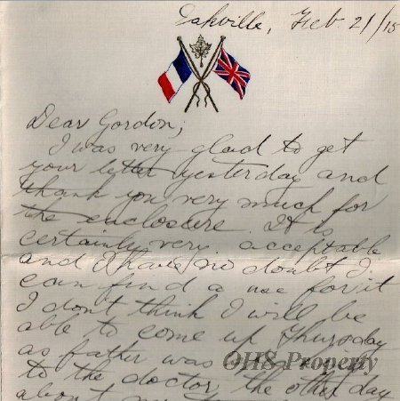 Munro Letters- 1915 Feb 21- from Ed Munro to Gordon Munro