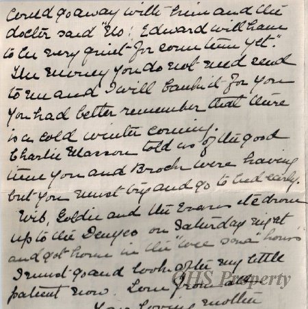 Munro Letters- 1915 Feb 21- from Jessie Munro to Gordon Munro