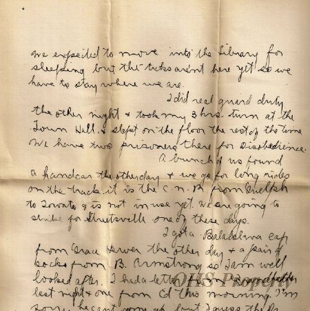 Munro Letters- 1915 Feb 23- from Gordon Munro to Jessie Munro