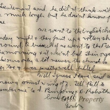 Munro Letters- 1915 Feb 23- from Gordon Munro to Jessie Munro