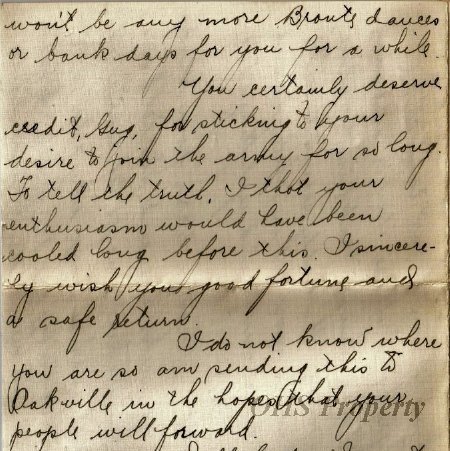 Munro Letters- 1915 Feb 8- from Isabel Cross to Gordon Munro