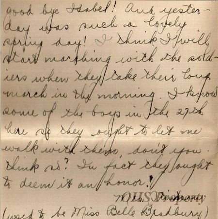 Munro Letters- 1915 Mar 24- from Isabel Cross to Gordon Munro