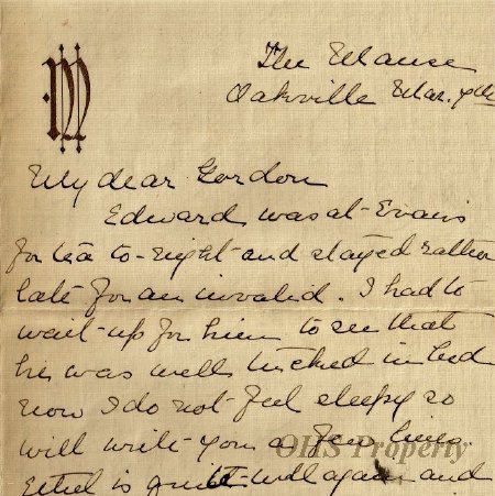 Munro Letters- 1915 Mar 7- from Jessie Munro to Gordon Munro
