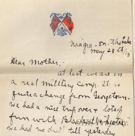 Munro Letters- 1915 May 28- from Gordon Munro to Jessie Munro