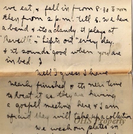Munro Letters- 1915 May 28- from Gordon Munro to Jessie Munro