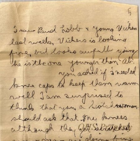 Munro Letters- 1915 Oct. 24- from Gordon Munro to Jessie Munro