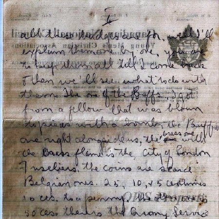 Munro Letters- 1915 Sep 10- from Gordon Munro to Ethel Munro