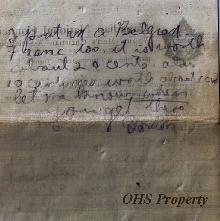 Munro Letters- 1915 Sep 10- from Gordon Munro to Ethel Munro