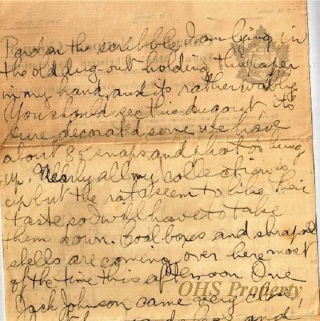 Munro Letters- 1915 Sep 11- from G. B. Chisholm to Melville Munro