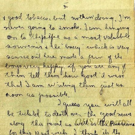 Munro Letters- 1915 Sep 28- from Gordon Munro to Arthur Melville Munro
