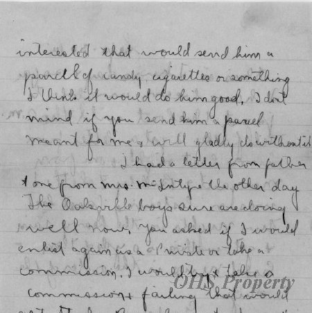 Munro Letters- 1915 Sep 28- from Gordon Munro to Arthur Melville Munro