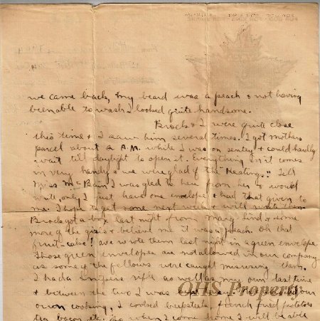 Munro Letters- 1915 Sep 4- from Gordon Munro to James E. Munro