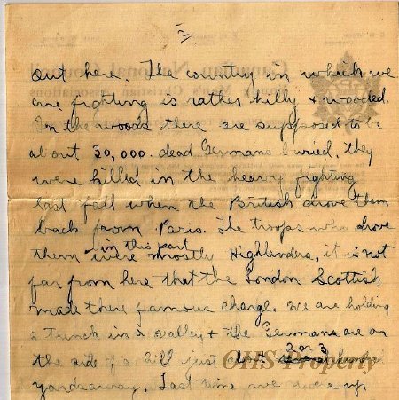 Munro Letters- 1915 Sep 8- from Gordon Munro to Arthur Melville Munro