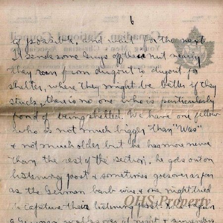 Munro Letters- 1915 Sep 8- from Gordon Munro to Arthur Melville Munro