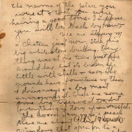 Munro Letters- 1916 Apr 22- from Gordon Munro to Jessie Munro
