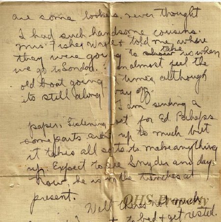 Munro Letters- 1916 Jan 21- from Gordon Munro to James E. Munro