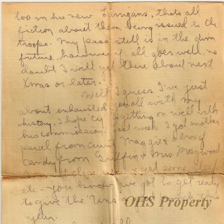 Munro Letters- 1916 Jan 8- from Gordon Munro to Ethel Munro
