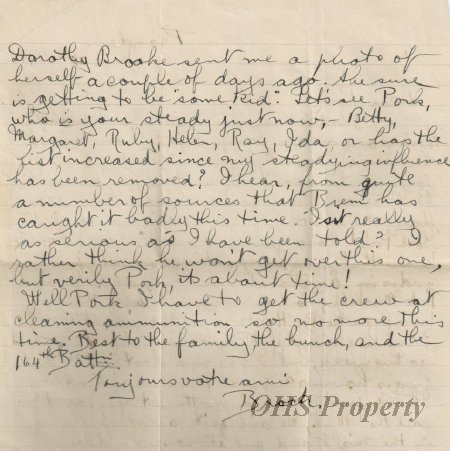 Munro Letters- 1916 June 27- from G. B. Chisholm to Melville Munro