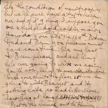 Munro Letters- 1916 Mar 25- from G. B. Chisholm to Arthur Melville Munro