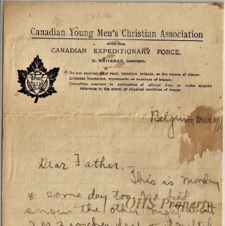 Munro Letters- 1916 Mar. 6- from Gordon Munro to James E. Munro