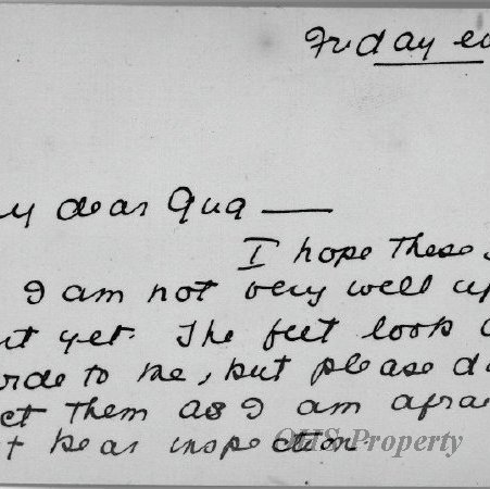 Munro Letters- 1916 Mar - from Bea Armstrong to Gordon Munro