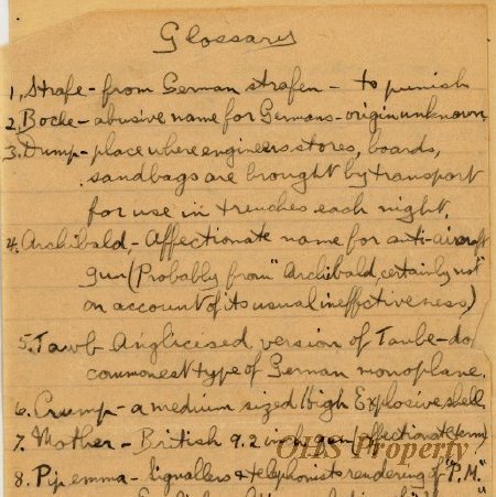 Munro Letters- 1916 May 8- from G. B. Chisholm to Melville Munro